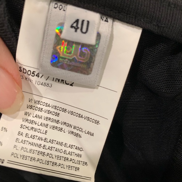 Dolce & Gabbana size 40 aka 4 strapless pinstripe dress built in bustier - Picture 5 of 16